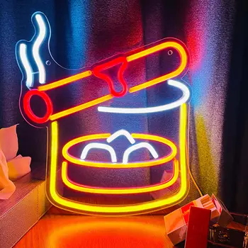 Неоновая вывеска для курения, акриловый неоновый светильник для декора стен в комнате для девочек и мальчиков, эстетический декор комнаты, бар, праздничная вечеринка, USB светодиодный неон