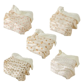 C5AA Детское оберточное одеяло, пеленальное одеяло с мультяшным принтом, полотенце для новорожденных, подарок для душа для младенцев