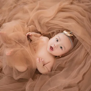 Фотография новорожденного в Полнолуние Для мамы-младенца, съемка в фотостудии, Одеяло, Большая пряжа Dream Net, Аксессуары для украшения фона