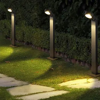 10 Вт Наружный Ландшафтный светильник для дорожки, Газонный светильник IP54, Водонепроницаемый COB светодиодный прожектор, лампа AC85-265V, Садовый Уличный светильник для столбов
