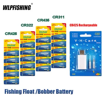 WLPFISHING Рыболовные Поплавки CR425 CR322 CR435 CR311 Аккумуляторная Батарея Электрические Перезаряжаемые и Неперезаряжаемые светящиеся поплавки Cell