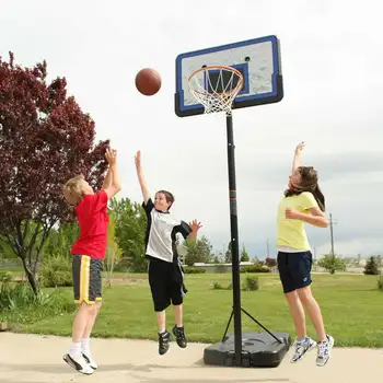in.  Adjustable Portable Basketball Hoop (90759) Volleyball training equipment Mini basketball баскетбольный мяч