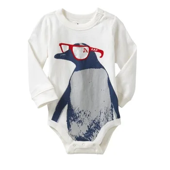 Одежда для маленьких мальчиков с пингвинами, боди для малышей, боди bebe с длинным рукавом, одежда для маленьких мальчиков, комбинезон
