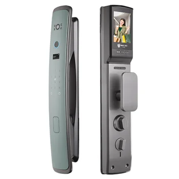 Умный дверной замок с камерой умный отпечаток пальца Цифровой пароль Электронные автоматические Wifi замки дверной замок