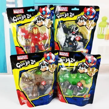 Мстители Марвел, Подлинная кукла, Халк, Веном, Капитан Америка, Человек-паук, Бэтмен, Грут, Мягкая резиновая эластичная кукла, подарок для детей