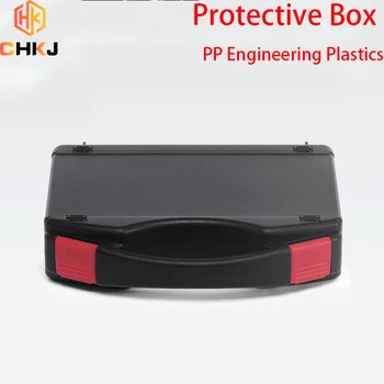 Ящик для инструментов CHKJ, набор аппаратных средств, Коробка для защиты инструмента, Упаковочная коробка с несколькими спецификациями, черный чемодан из полипропилена