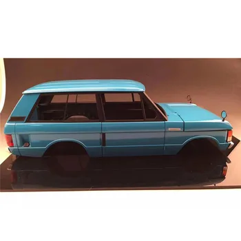 1/10 Классический корпус Range Rover, Полный комплект стекол, Гальваническая накладка на Бампер, Дверная ручка, Зеркало заднего вида для Axial SCX10 I/II