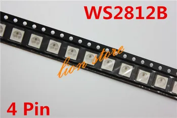 WS2812B (4 контакта) 5050 SMD с индивидуально адресуемым цифровым RGB светодиодным чипом WS2811 5 В