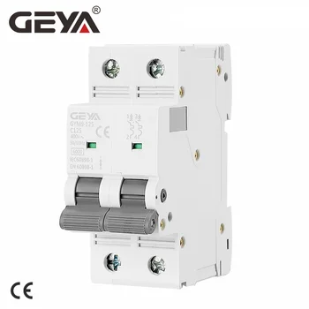 Двухполюсный мини-автоматический выключатель GEYA GYM9-125 DP MCB на 80A 100A 125A переменного тока MCB Шириной 35,6 мм 400V 6KA