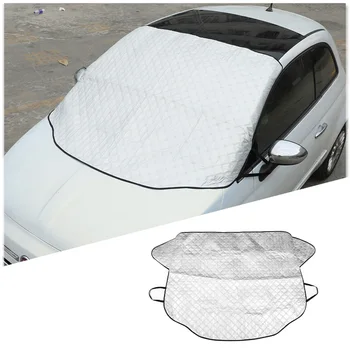 Для Fiat 500 Алюминиевая фольга, Солнцезащитный козырек на лобовое стекло, Коврик для защиты от солнца, Аксессуары для модификации автомобильного литья
