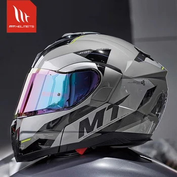 Хит продаж, Оригинальные профессиональные гоночные шлемы MT ATOM SV, мотоциклетные шлемы, одобренные ЕЭК ООН, полнолицевые модульные шлемы, зимние