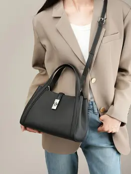 2023 Новая модная Женская сумка-тоут из натуральной кожи, большая вместительная сумка SSS класса VIP, роскошная Повседневная женская сумка-ведро
