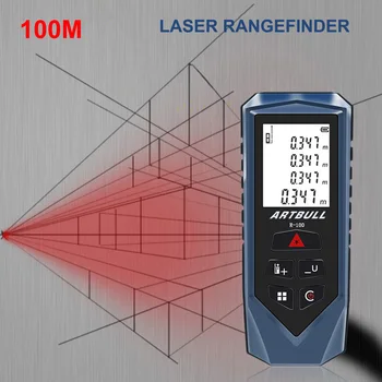 Лазерный дальномер 50/70/100 м, Лазерная рулетка, Ручной Высокоточный цифровой измеритель расстояния, Строительная рулетка Trena Lazer
