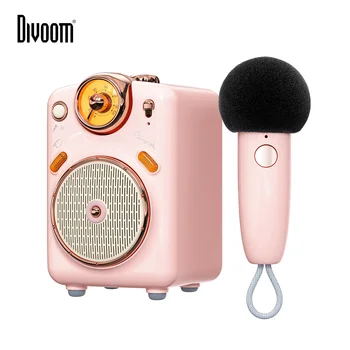 Портативная Bluetooth-колонка Divoom Fairy-OK с микрофоном, функцией караоке с изменением голоса, FM-радио, TF-картой