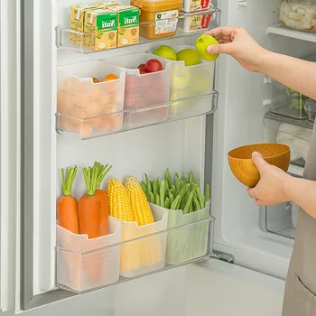 Настольная коробка для хранения в холодильнике, коробка для сортировки и консервирования, Пластиковая коробка для хранения продуктов питания и фруктов, Многофункциональный дом