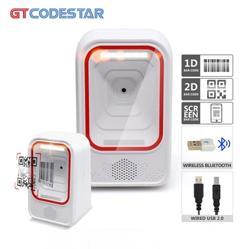 GTCODESTAR GT-7100C Супермаркет Auto Sense WeChat Alipay Платежный ящик Считыватель QR-кодов Handfree Беспроводной Настольный 2D Сканер Barocde