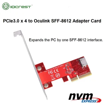 PCIe3.0 x 4 к адаптерной плате Oculink SFF-8612 U.2 Интерфейс SFF-8639 для SSD-накопителя PCIe NVMe