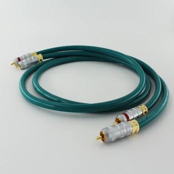 Пара соединительных кабелей Cradas cross OCC из меди RCA, Сигнальные линии, аудио Соединительный провод