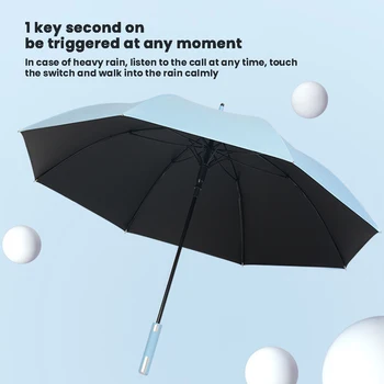 Зонты от дождя для гольфа, ветрозащитные Автоматически открывающиеся зонты с длинной ручкой для дождливого дня
