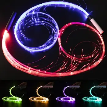 Поворотная на 360 ° Супер Яркая Светящаяся Рейв-игрушка EDM Pixel Flow Кружевной Танцевальный фестиваль, вечеринка, Дискотека, Танцевальные Хлысты, Светодиодный Волоконно-оптический хлыст