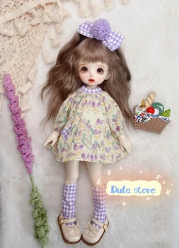 Одежда для куклы Дула, фиолетовая юбка с кроликом, Azone Licca ICY JerryB 1/6, Аксессуары для куклы Bjd