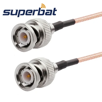 Superbat BNC Штекер к штекеру Прямой Соединительный кабель в сборе RG316 15 см RF Коаксиальный кабель