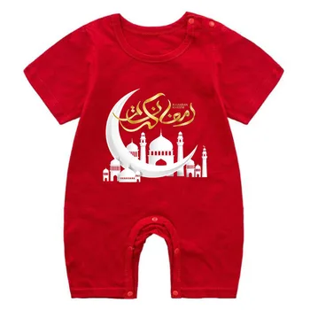 2023 Новая Одежда для Рамадана, Летний комбинезон для новорожденных, Одежда для маленьких девочек, Хлопковый костюм для Новорожденных