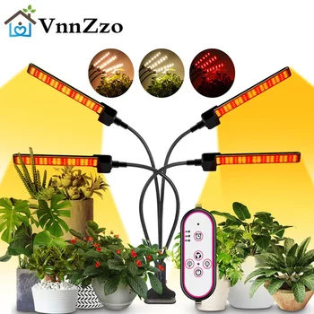 Полный спектр светодиодных ламп для выращивания комнатных растений, Гидропоника, Лучшие растения, лампа для выращивания растений, 5 В USB-кронштейн с телескопической подставкой