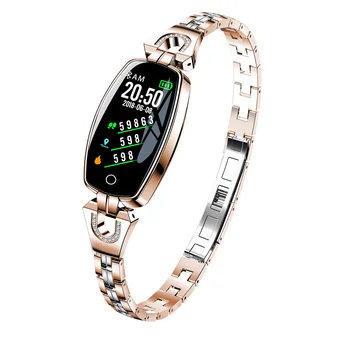 Модные Женские смарт-часы с Пользовательским Циферблатом, полный сенсорный экран IP68, Водонепроницаемые Умные часы, прекрасный браслет для девочек, группа для мониторинга сердечного ритма