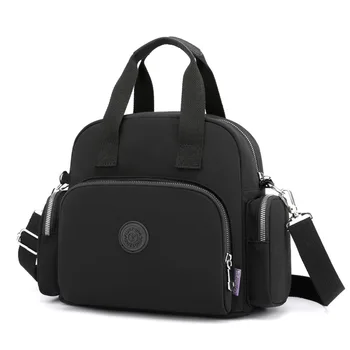 Купить женскую сумку через плечо, нейлоновый рюкзак, женские роскошные сумки, многофункциональную сумку через плечо со скрытой USB-зарядкой