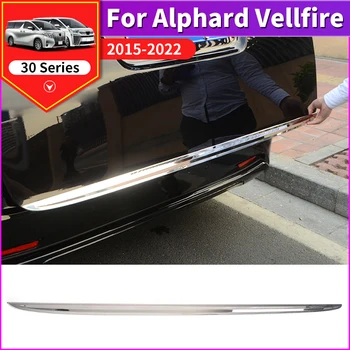 Для Toyota Alphard Vellfire 30 Серии 2015-2022 2020 2019 Обновление Декоративных Аксессуаров Дверь Багажника Задняя дверь Планка из нержавеющей стали