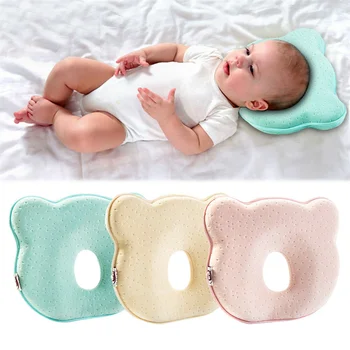 Детская подушка из пены с эффектом памяти, Дышащие подушки для новорожденных, Подушка для сна для ребенка 0-12 месяцев