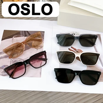 OSLO GENTLE YUUMI Женские солнцезащитные очки для мужчин, Винтажные роскошные брендовые товары, Дизайнерские Летние Uv400, модные корейские монстры