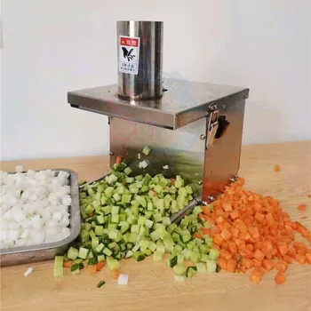 подающее отверстие Диаметром 8 см, Машина Для нарезки овощей Кубиками, Инструмент для резки Квадратного картофельного Кубика, Электрическая Машина для нарезки моркови