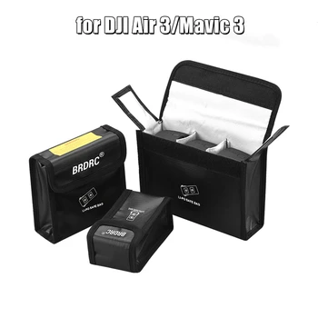 для Дрона DJI Air 3/Mavic 3/3 Pro LiPo Аккумулятор Безопасная Сумка Взрывозащищенная Защитная Сумка Чехол Для Хранения Аккумулятора Аксессуары