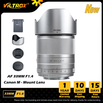 Viltrox 33 мм f1.4 STM EF-M Объектив с автоматической фокусировкой APS-C Объектив Для Canon EOS M-mount Объектив Canon M6II M200 M50 M10 Mark II Объективы для фотоаппаратов