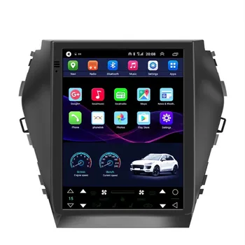Автомобильный радиоплеер Android 12 для Hyundai Santa Fe IX45 2013-2017 Tesla Style Screen GPS Навигация Видео Мультимедиа 2 Din