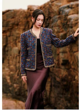 2023 Весенне-летняя Модная Новая женская одежда контрастного цвета, пальто 0822