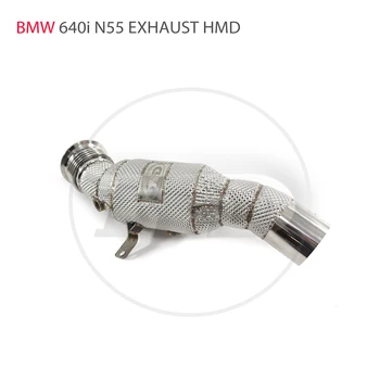Выпускная система HMD Высокопроизводительный Водосточный Патрубок для BMW 640i F06 F12 F13 N55 Катализатор двигателя