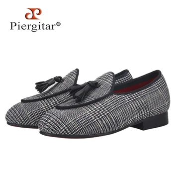 Piergitar / новинка 2021 года; детская обувь ручной работы с кисточками красного цвета; детские лоферы на подошве; родительская обувь; одинаковые мужские лоферы; дизайн