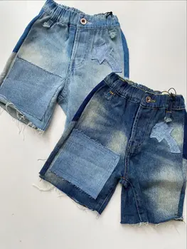 Популярные весенне-летние джинсовые шорты ручной работы для мальчиков и девочек Jenny &Dave 2023