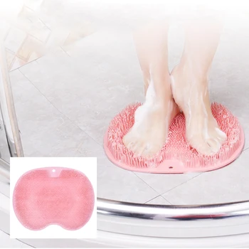 Щетка для мытья ног Силиконовый коврик для массажа ног в ванной, Массажный коврик для душа, Ванная комната, нескользящий коврик для ванны, противоскользящий коврик для мытья ног