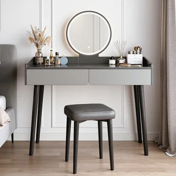 Туалетный столик в спальне Современный минималистичный столик для макияжа Маленький Ins Стиль Новая Интернет-Знаменитость Маленькая Квартира Комод