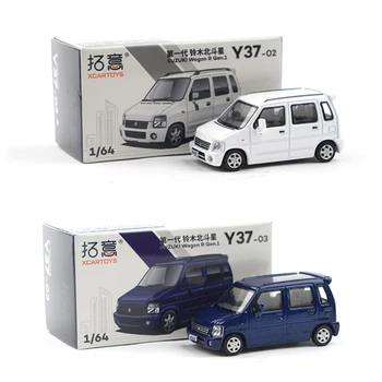 XCarToys 1:64 Suzuki Wagon R Темно-синий/жемчужно-белая модель автомобиля поколения 1