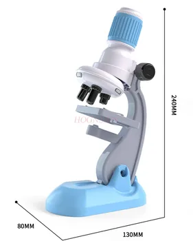 Детский микроскоп для учащихся начальной школы, набор для научных экспериментов для учащихся средней школы, бытовая игрушка высокой четкости