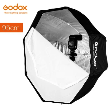 Godox 95 см 37,5 дюйма Портативный Зонт Восьмиугольный софтбокс Вспышка Speedlight Отражатель Speedlite Софтбокс с сумкой для переноски