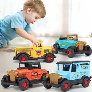 Украшения для ретро-мини-классических моделей автомобилей, Детские игрушки из сплава, игрушки для мальчиков, подарки на День рождения, Украшения для дома