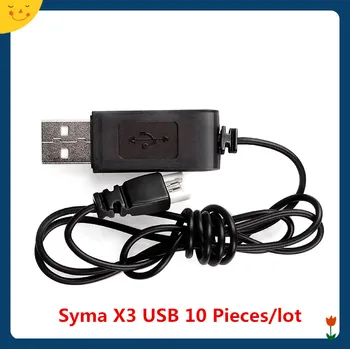 10 шт./лот Syma Аксессуар X5C USB 4-осевой Радиоуправляемый Квадрокоптер Аксессуар USB Зарядное устройство X1/X2/X3X5/X6/X11 USB линия, Syma USB кабельная линия