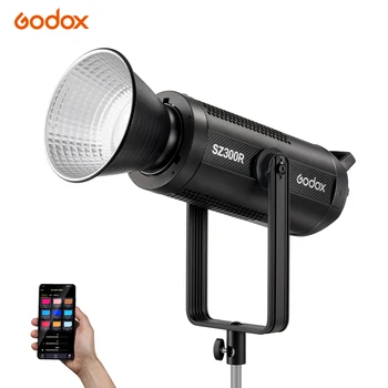 Godox SZ300R светодиодный светильник для видеосъемки, аксессуары для фотостудий, управление светом в режиме реального Времени 2500-10000 K