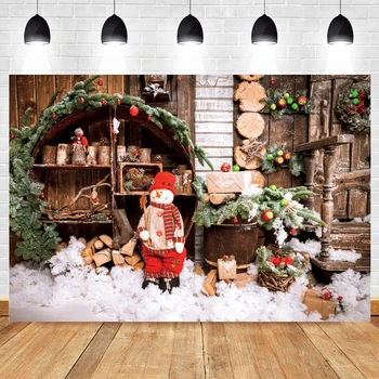 Рождественский фон Yeele, фотосессия, Снеговики, цветок, Детский портрет, декор для вечеринки, фоновая фотография Для фотостудии